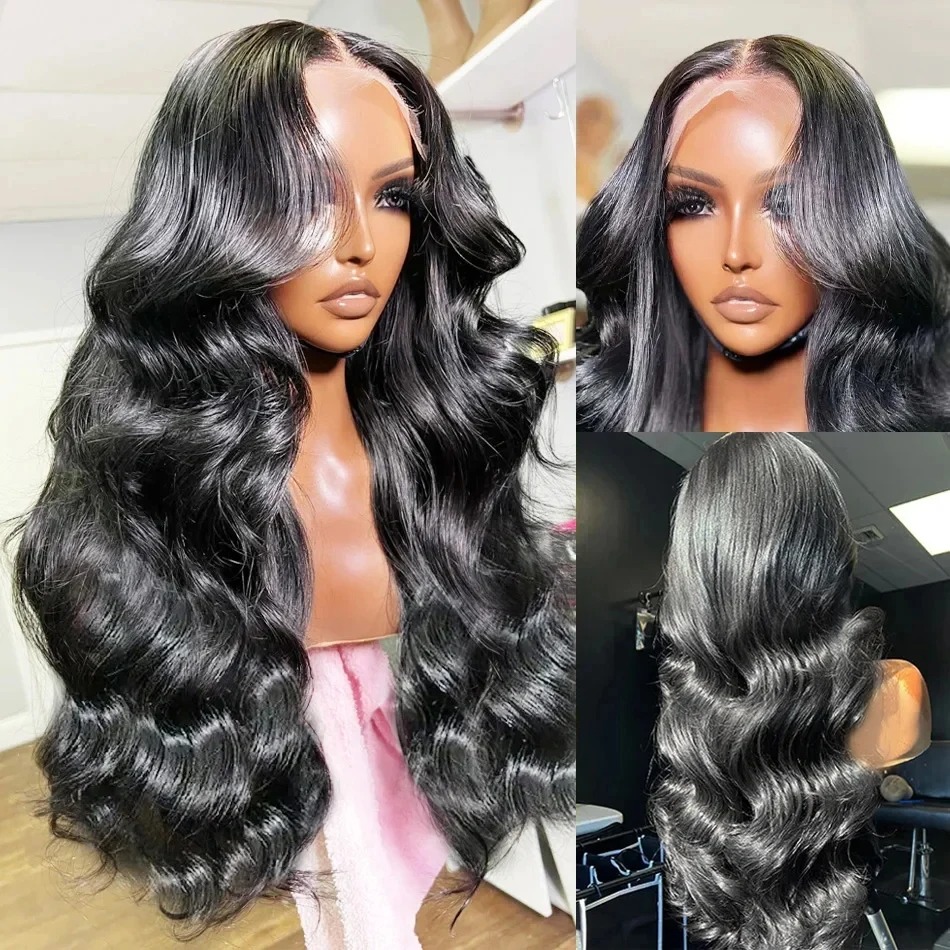 HD Transparent 13x4 13x6 Body Wave Lace Front Wig Pre Plucked 360 Lace Frontal Wig Human Hair Wigs For Women Wig Synthetic Front wig 200 Density