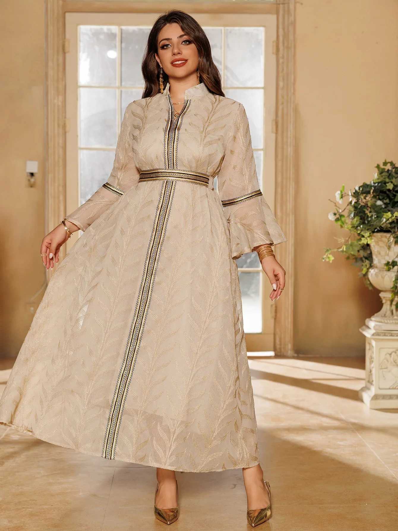 Eid Muslim Dress for Women Embroidery Islam Jalabiya Ramadan Djellaba Arab Robe Turkey Kaftan Dubai Abaya Caftan Marocain Femme X250514