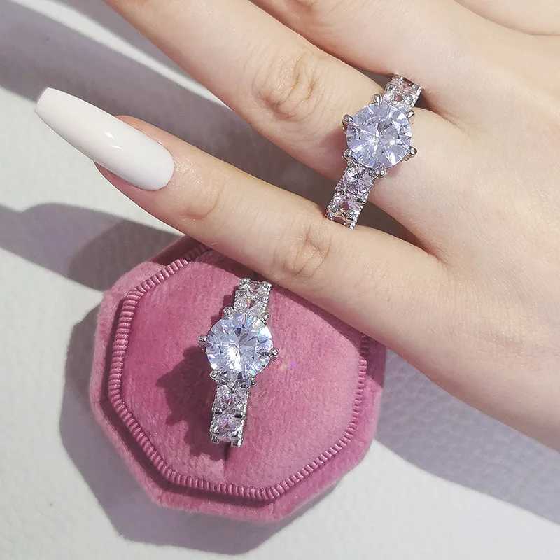 Luxury Vintage Retro 925 Sterling Silver Designer Engagement Ring for Women Party La Gift Finger Jewelry WholesaleXJ250514