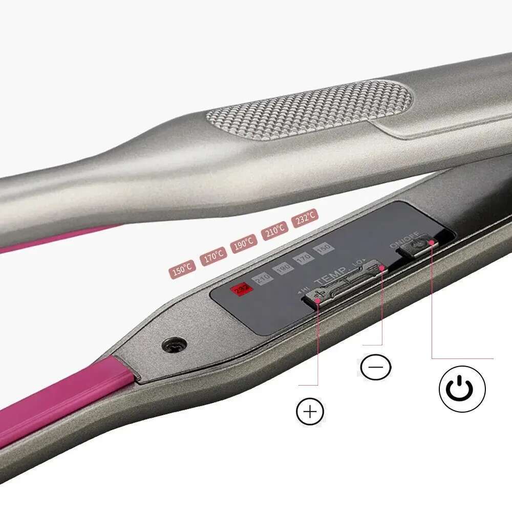 Mini Titanium Small Short Irons Dual Voltage Flat Hair Iron Thin Pencil Beard Straightener