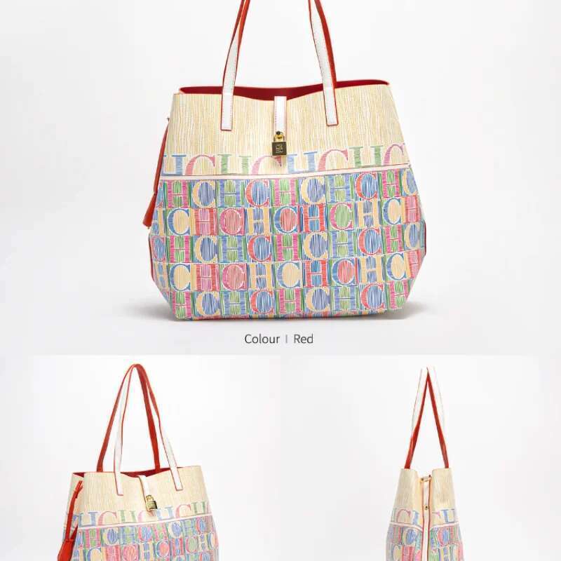 Large Capacity Handbag Simple Fashion Printing Business Travelling Ladies Shopping Mother Bag