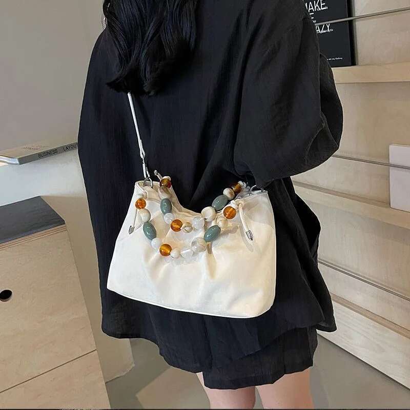 Women's new style trendy small square versatile commuter handbag messenger bag