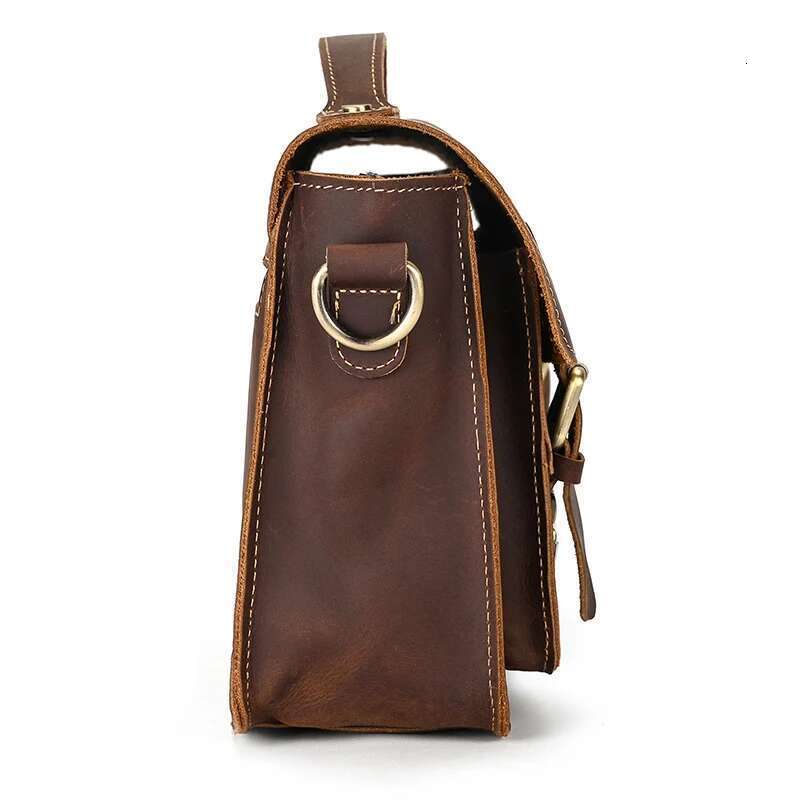 Luufan Crazy Horse Leather Men's Shoulder Vintage Messenger Men Male Small Travel Crossbody Bags Man Handbag Sling Bag