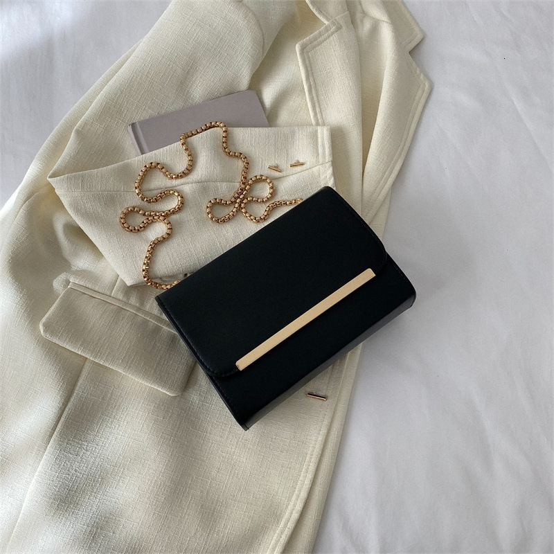 Free Delivery Designer Bag Minimalist Texture 2025 New Trendy And Fashionable Women's Leisure Chain Single Shoulder Diagonal Cross Solid Color Sm