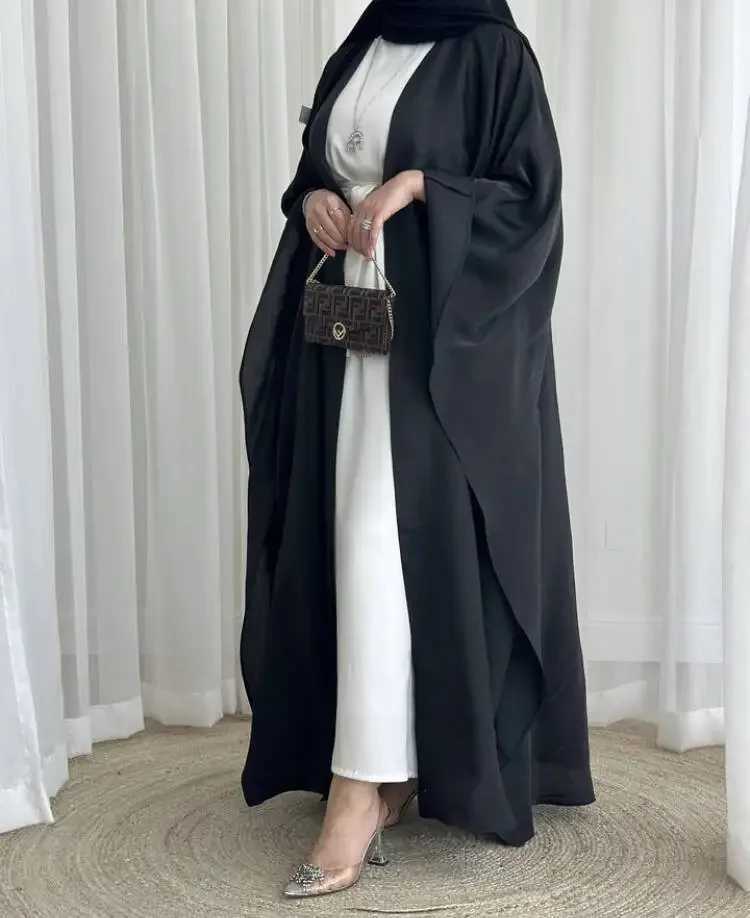 New Mother and Daughter Abaya Dubai Muslim Women Kids Girls Maxi Dress 2pcs Set Eid Djellaba Jalabiya Turkey Kimono Islamic Robe X250514