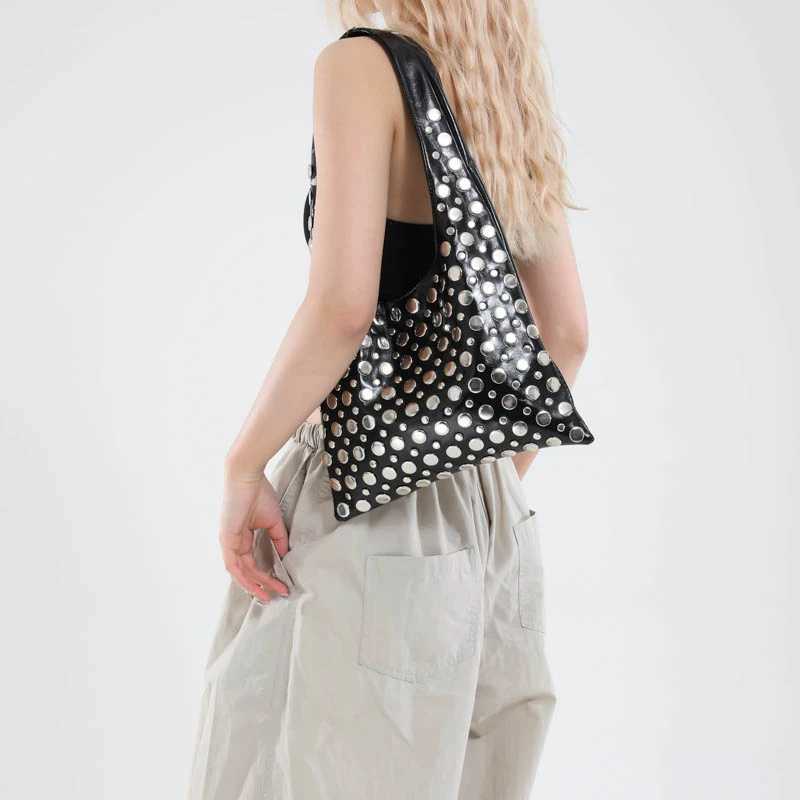 2025 Decorati Wens Shoder Bag New Motorcycle Style Underarm Handbag Fi Large Capacity All-me Handbag Z250514