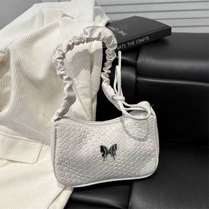 Solid Color Oil Luxury Bag Leather Versatile New Free Delivery Designer Bag Highend Texture Niche Underarm Bag 2025 Large Capacity Design Stylish Cros