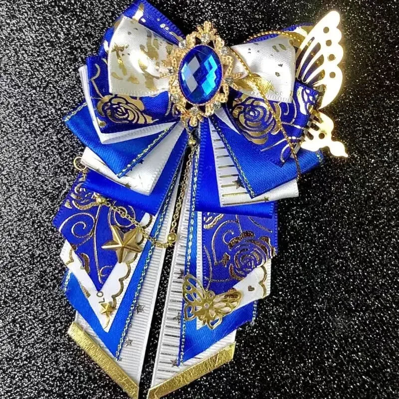 Lolita Bowtie Womens High-end Brooch Cosplay Anime Role-playing Set Shirt Dress Accessories Handmade Collar Flowers 250514