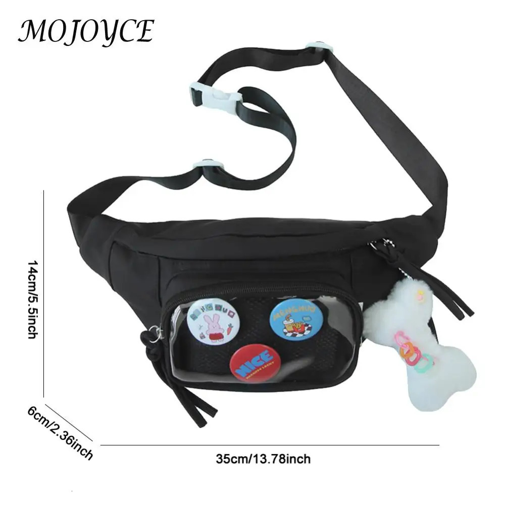 Ita Bag Waist Pack Cute Crossbody Sling Nylon PVC Belt for Women Girls Teens 250514