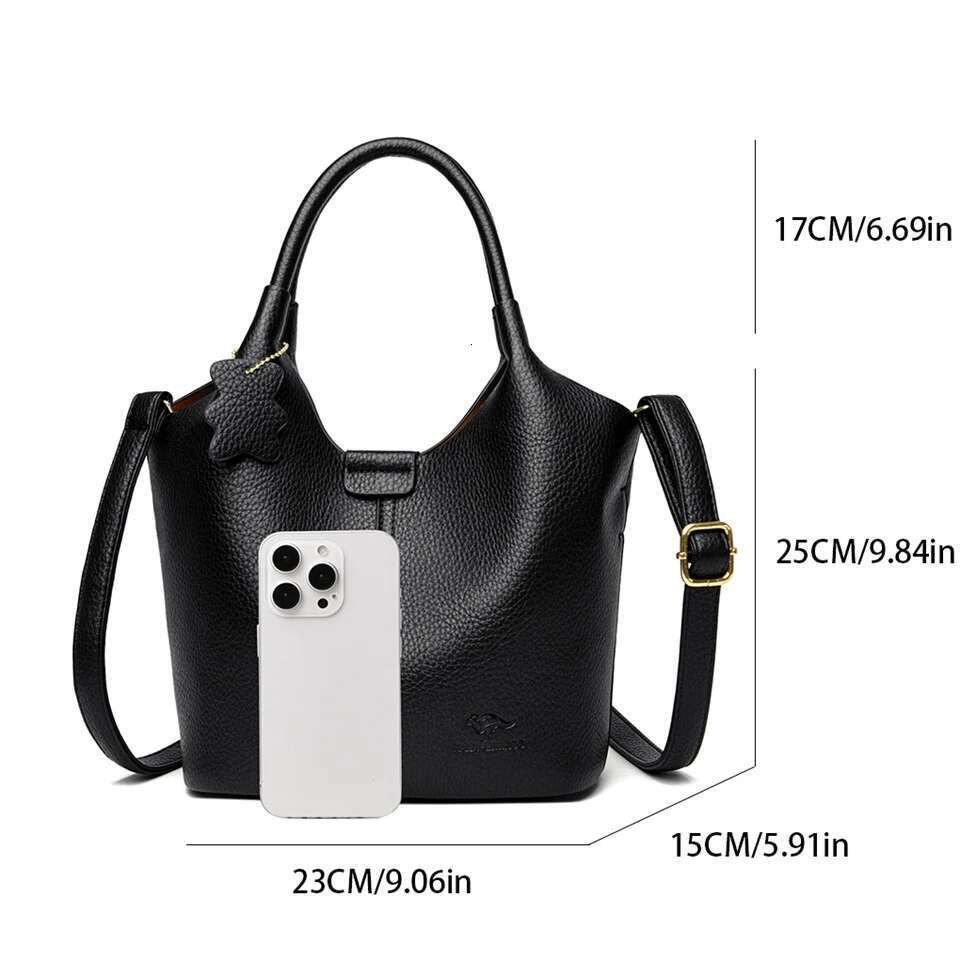 Soft Leather Handbags for Women Vintage Shoulder Bag Designer Ladies Large Capacity Bags Sac A Main