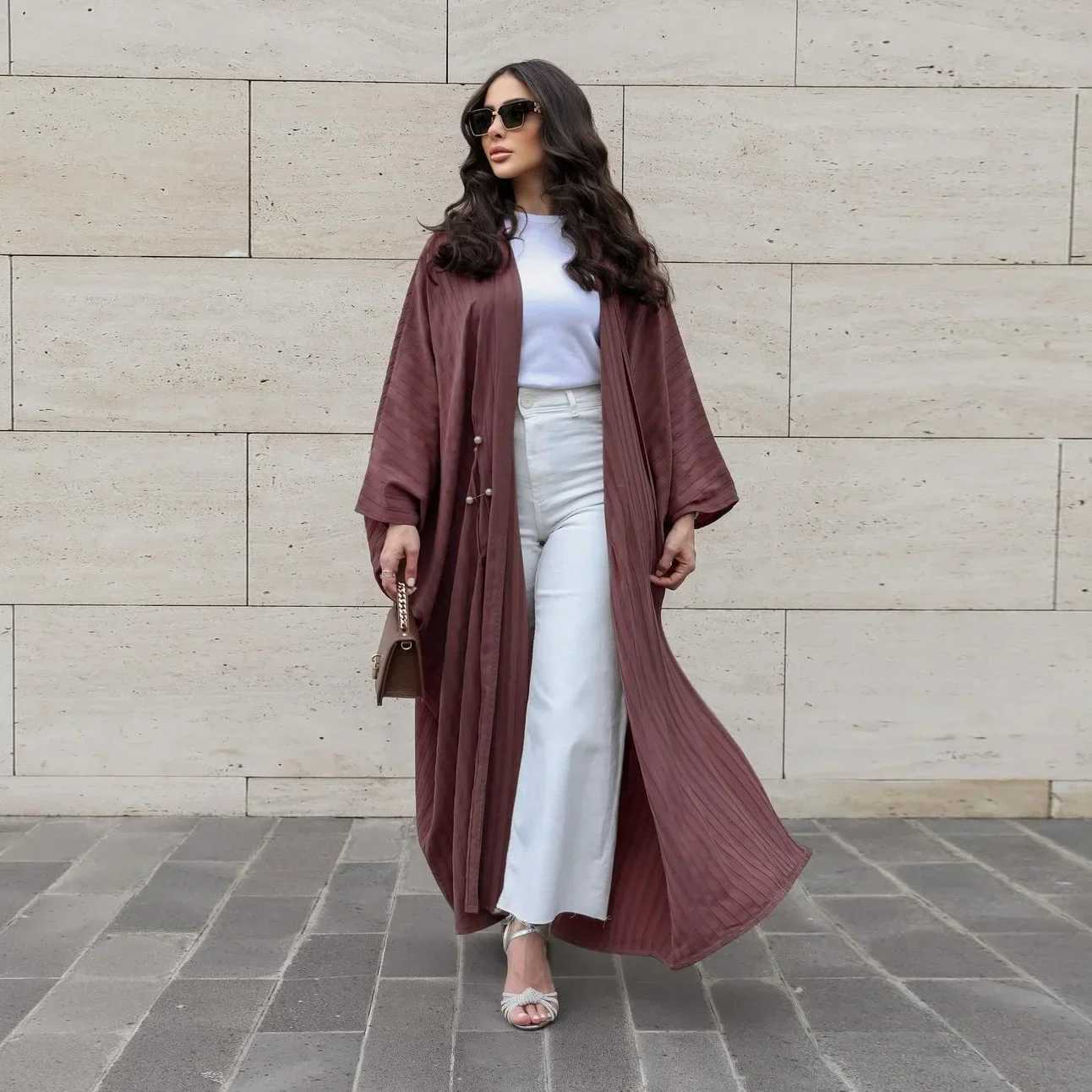 Eid Djellaba Kimono Open Abaya for Women Muslim Dress Dubai Turkey Maxi Dress Kaftan Islam Clothing Ka Caftan Marocain Femme X250514