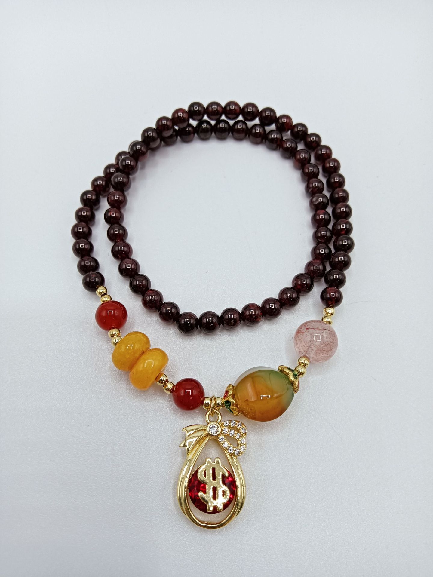 New Garnet Women with Multi Loop Bracelet Design, Agate Copper Pick Birthday Gift for Girlfriend and Best Friend