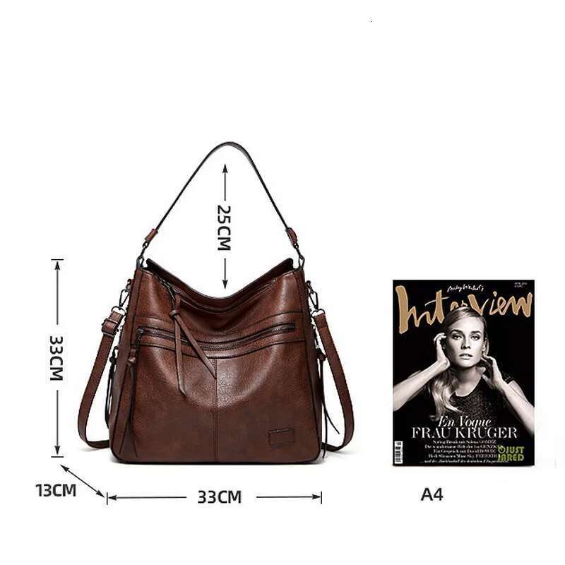 Winter Vintage PU Leather Handbag Tassel Women Hand Fashion Shoulder Bags For Women 2024 Totes Bag Bolso Mujer