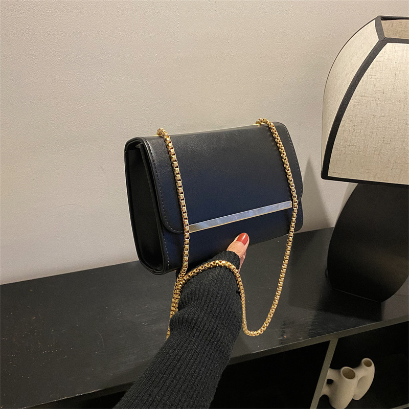Free Delivery Designer Bag Minimalist Texture 2025 New Trendy And Fashionable Women's Leisure Chain Single Shoulder Diagonal Cross Solid Color Sm