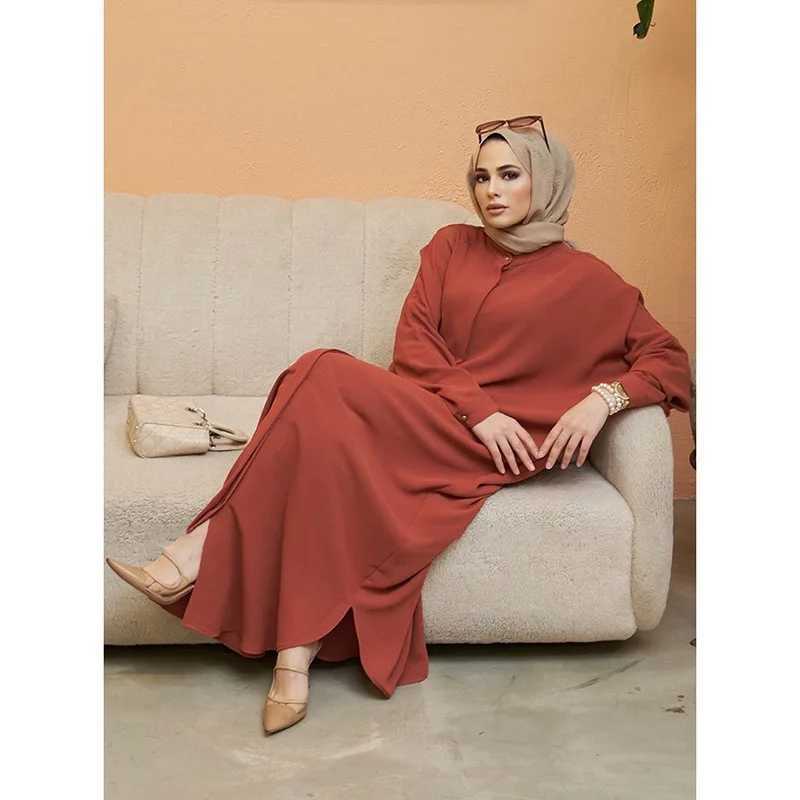 Abaya Dress Muslim Fashion Robe Abaya Ramadan Ladies Long Slve Islamic Dress Middle East Abayas Women Clothing Without Hijab X250514