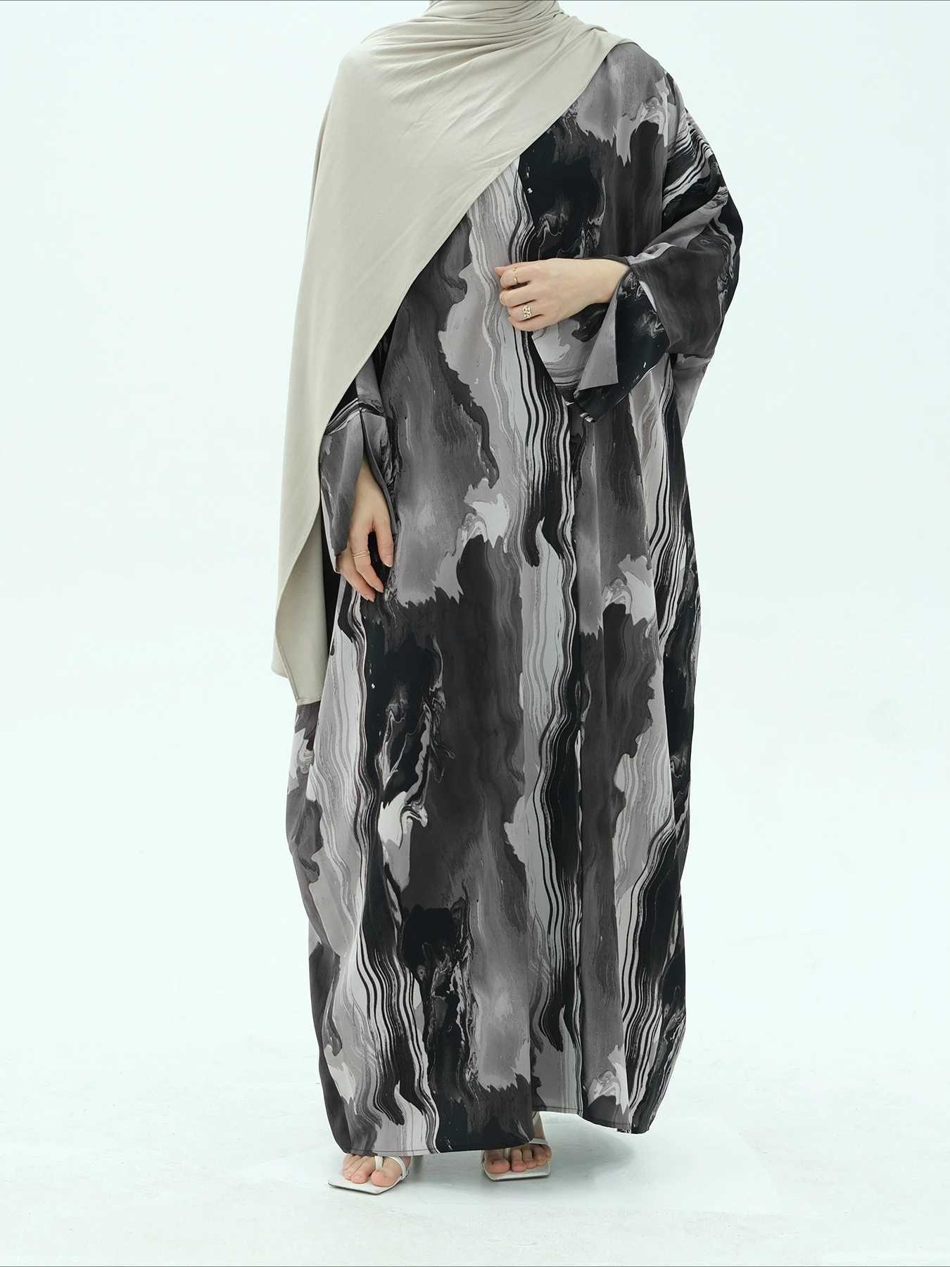 Muslim Dress for Women Party Abaya Print Cardigan Ramadan Eid Arab Long Robe Morocco Dubai Kaftan Islam Vestidos Jalabiya 2025 X250514