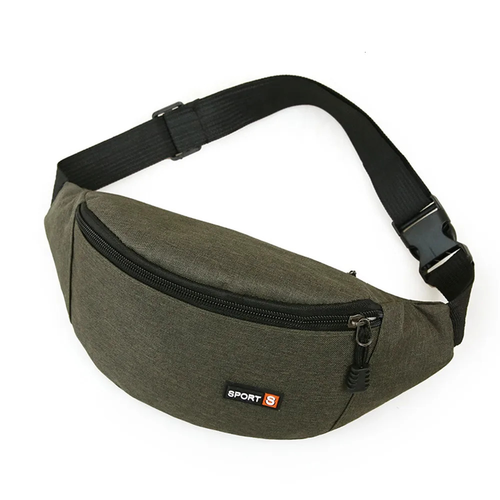 Men Women Black Waist Bag Sport Run Fanny Pack Crossbody Fashion Chest Phone Purse Multifunction Belt 250514