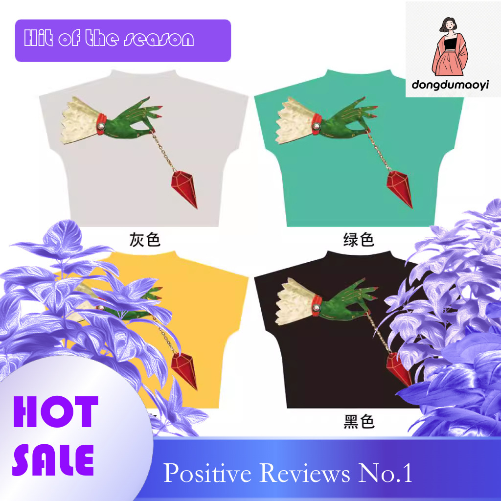 dongdumaoyi Miyake top short sleeved 2024 new summer design sense niche round neck loose slimming printed pleated t-shirt for women
