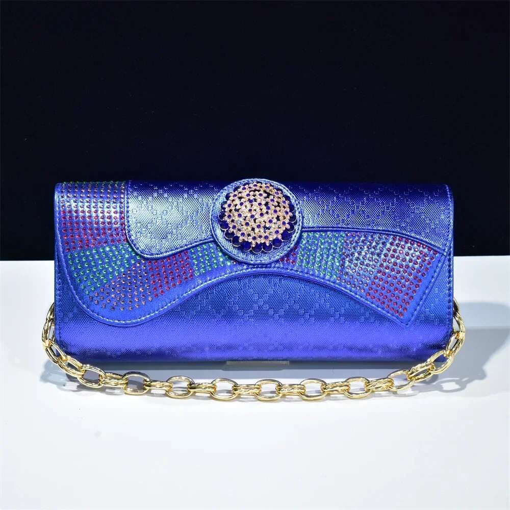 Lady Shoulder New Bag Designer Wedding Evening Bags Rhinestones Handbags Party Clutch Purse Dias Handbag