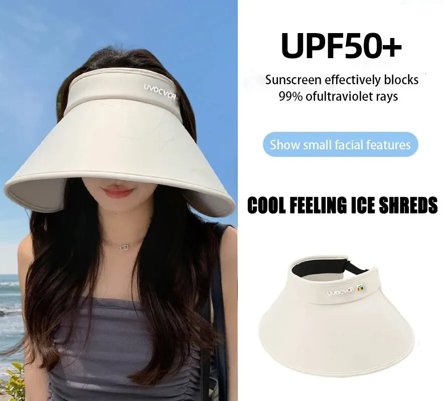 1Wide Brim Sun Hat Womens Large Uv Protection Golf Beach Korean 250514