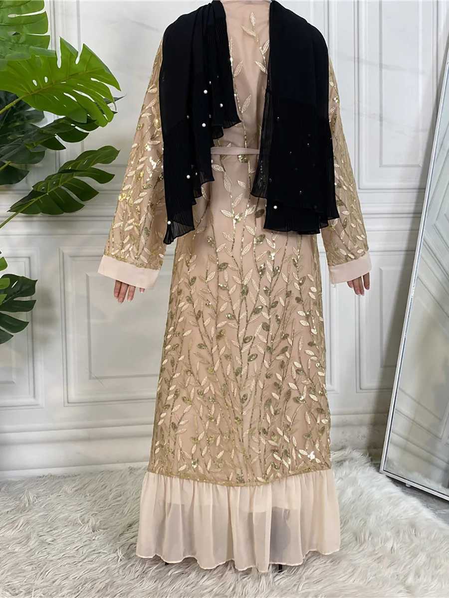 Ramadan Embroidery Open Abaya Dubai Luxury Kimono Fashion Muslim Women Dress Kaftan Caftan Marocain Femme Robe Islam Ka X250514