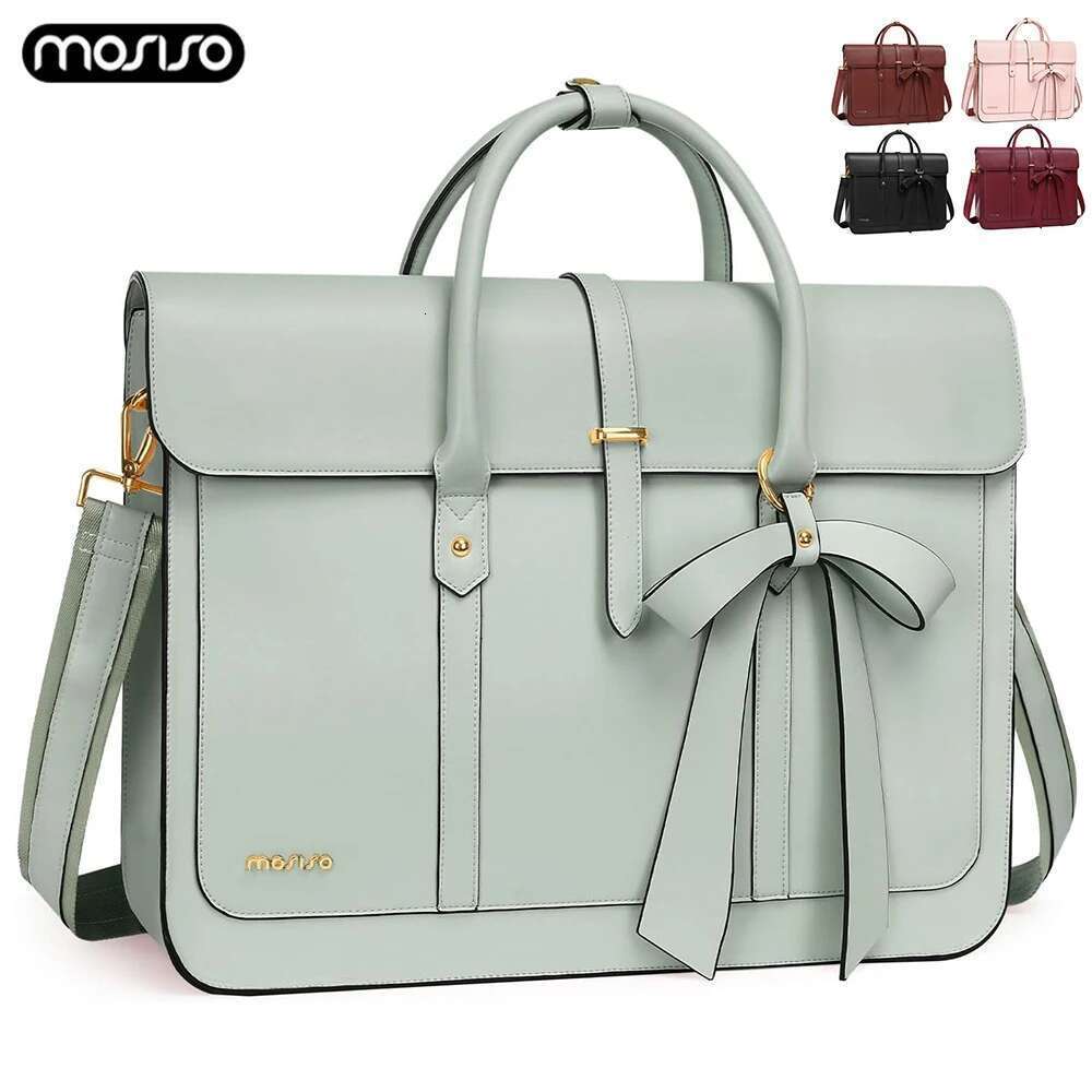 Laptop Women's Handbag 13 14 15 16 Inch PU Leather Tote Bag Casual School Travel Work Backpacks Notebook Shoulder Briefcase