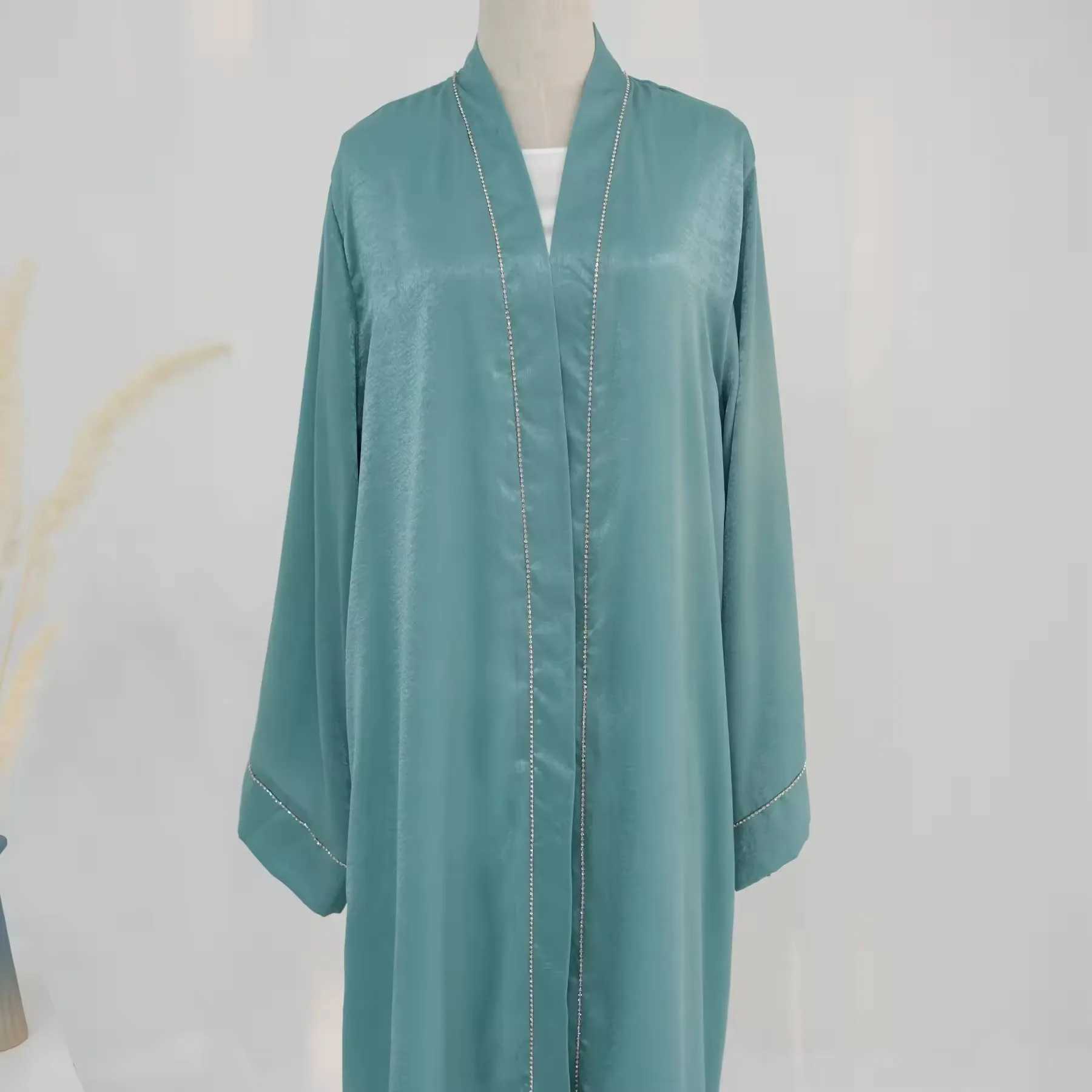 Eid Muslim Women Luxury Diamonds Abaya Dubai Turkey Kimono Islamic Fashion Clothing Cardigan Ramadan Arab Female Kaftan Morocco X250514