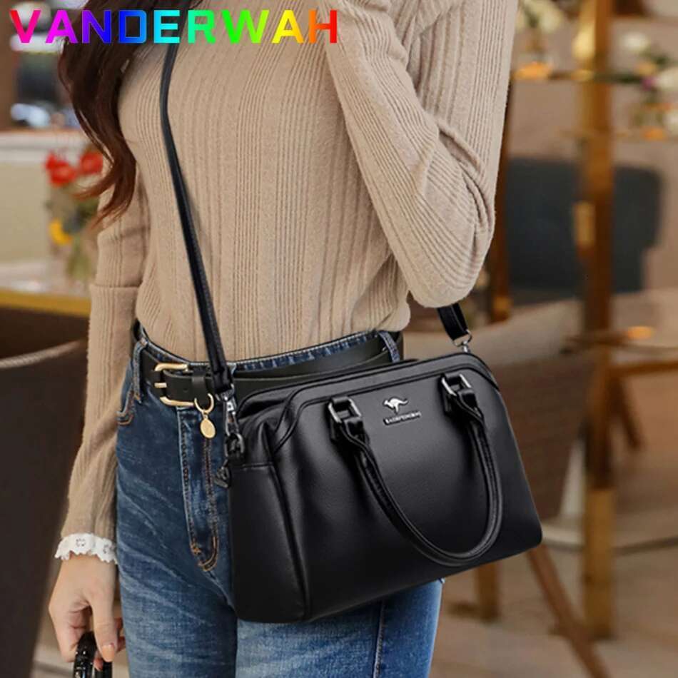 Tote Leather Designer Handbags High Quality Crossbody Bags For Women 2024 Sac A Main Ladies Hand Bag