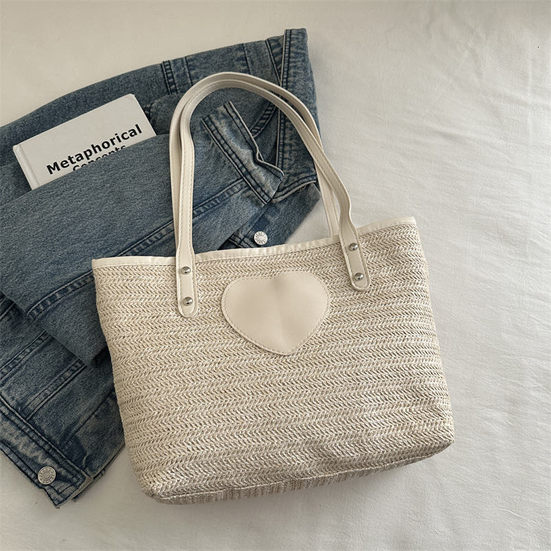 Leisure Women's Luxury Bag Literary Forest Series Shoulder Bag New Fashionable Handbag Dualuse Large New Free Delivery Designer Bag Capacity Wove