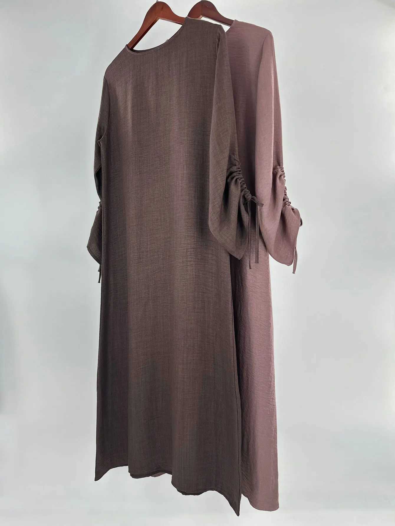 Arab Long Robe Abaya Modest Dress for Women Dress Dubai Saudi Eid Muslim Vestidos Ramadan Morocco Abayas Kaftan Islamic Clothing X2505141
