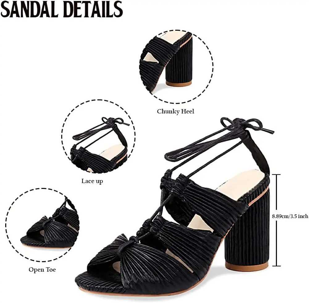 Summer Gold Heels Cross Strappy Lace Up Sandals For Women Elegant Fashion With Block Metallic Velvet Wedding Dress Shoes Open Toe W250514