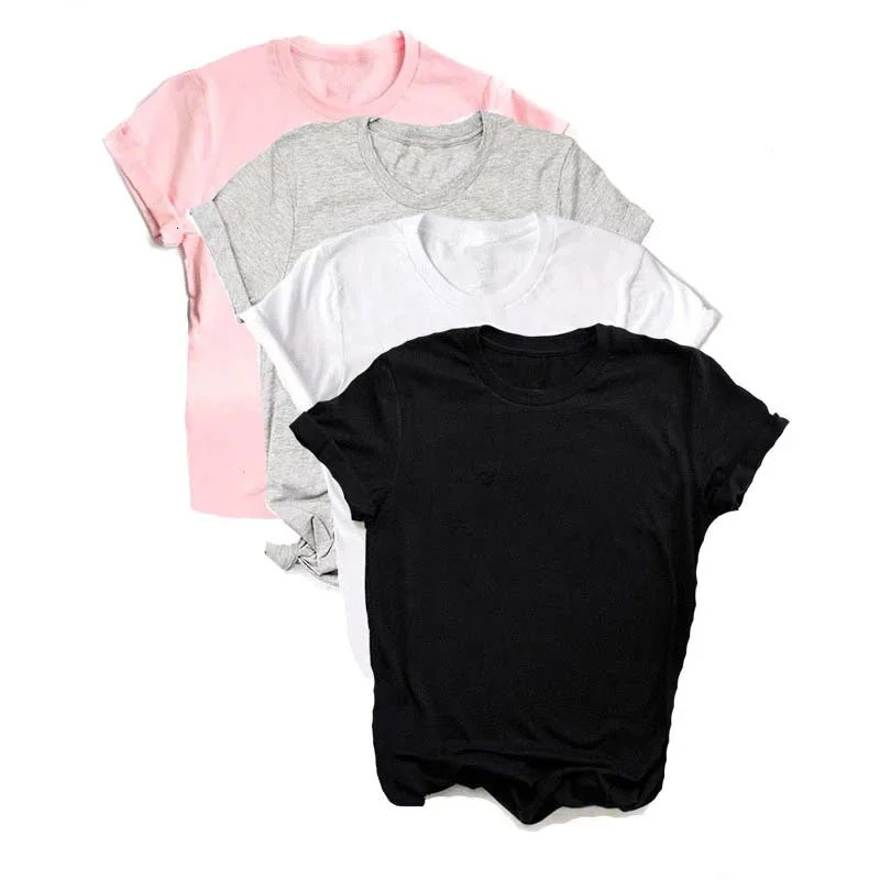 Maycaur Breathable Women Short Sleeve Tshirt Print TShirt Multi Pure Color T Shirt Fashion Sports Female 250514