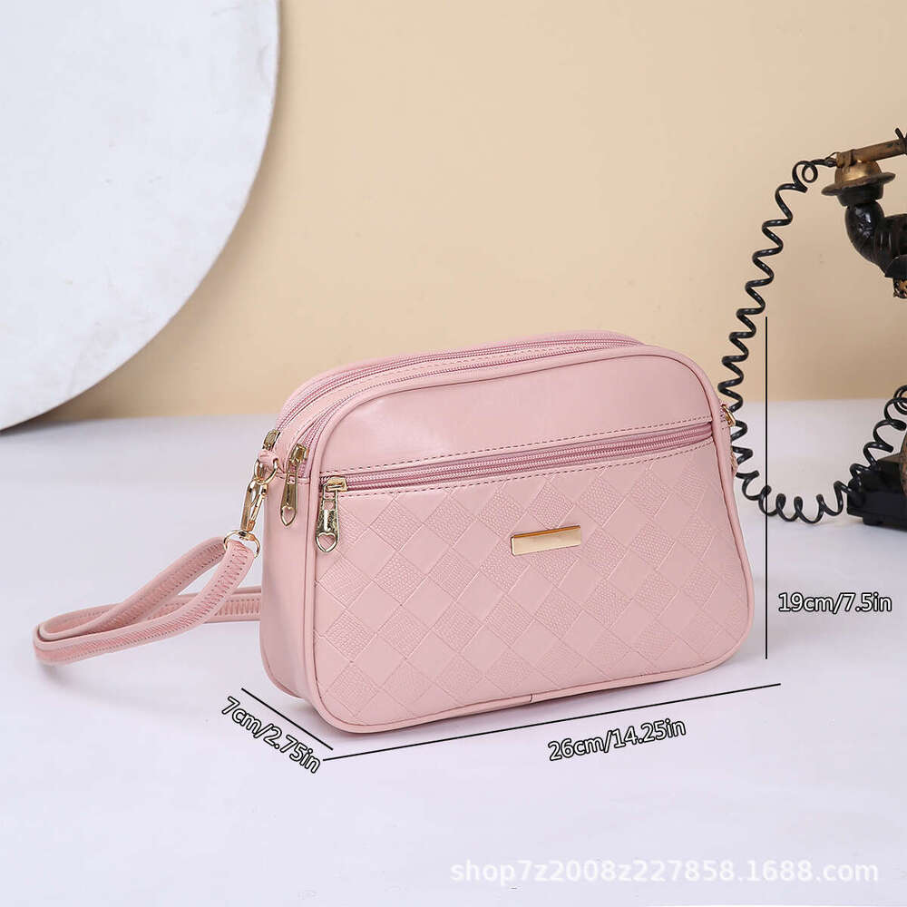 Women's Handbag, Women's Diamond Grid Crossbody Single Shoulder 2025Pu Square Bag, New Trendy And Versatile Small Bag