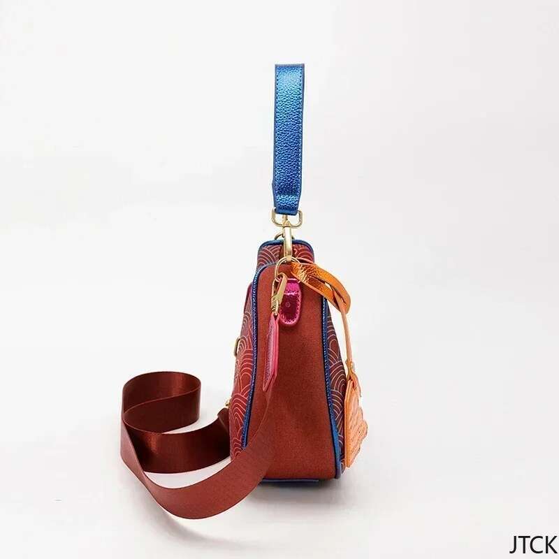 Rainbow Eagle Head Crossbody Bag With Chic Color Blocking Splicing Chain For Women Crossbody Bags