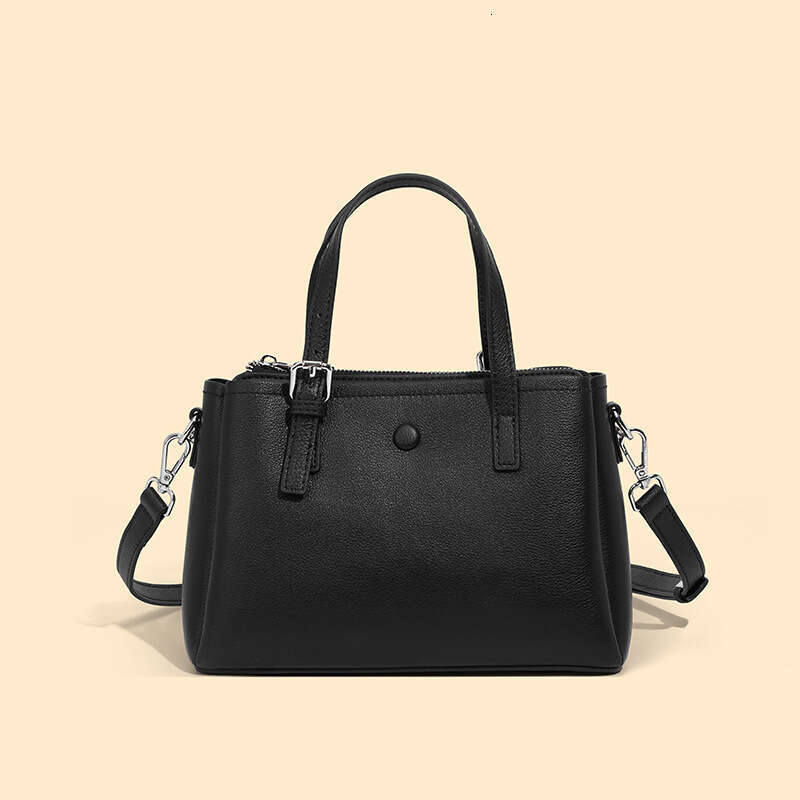 Stylish Head Handheld Tote For Commuting Multi Layer Practical Leather Cross Shoulder Women's Bag