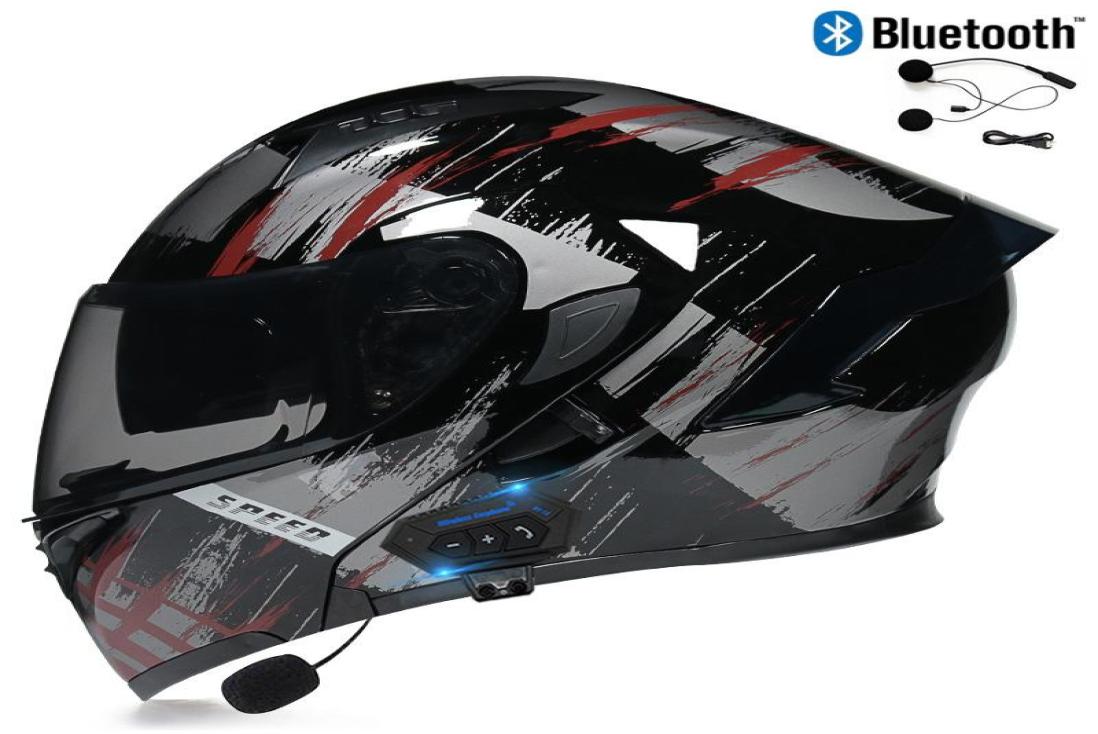 Motorcycle Helmets Men Women Bluetooth Full Face Helmet Integral Mask Sports9825285