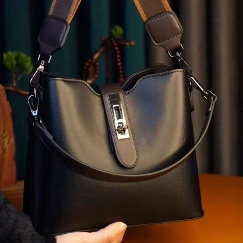 New Simple And Versatile Bucket Light High-End Shoulder Women's Bag Bags For Women Handbag
