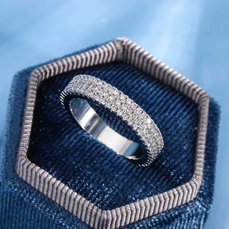 Sparkling High Quality Ladies Zircon Ring S925 Silver Plated Party Banquet Birtay Ornament Bride Wedding Engagement GiftXJ250514