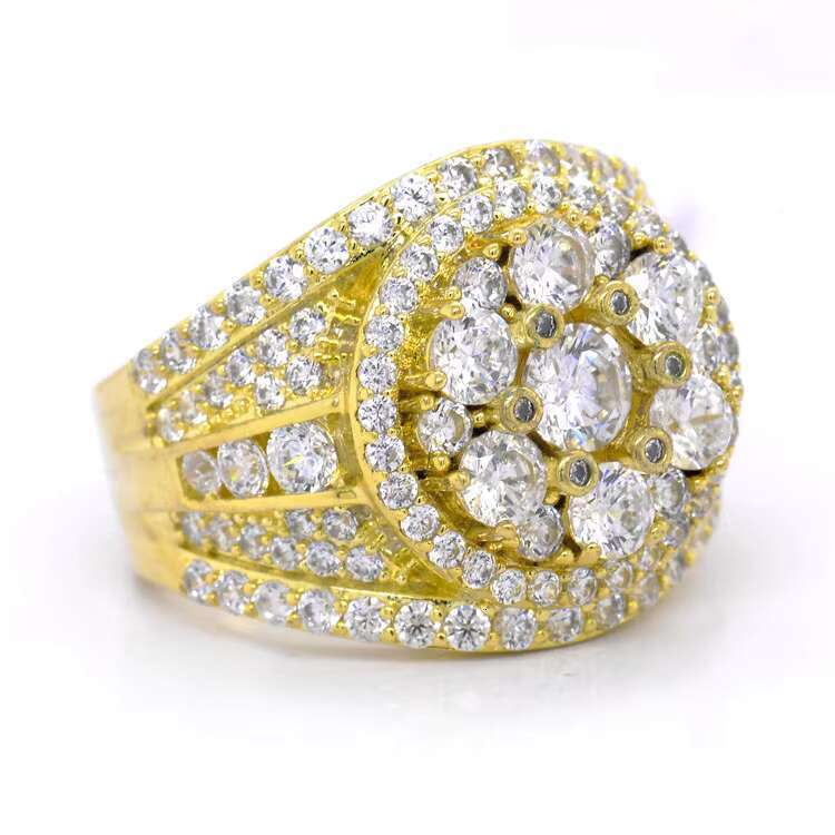 New trendy special design chilled hip-hop men's jewelry ring