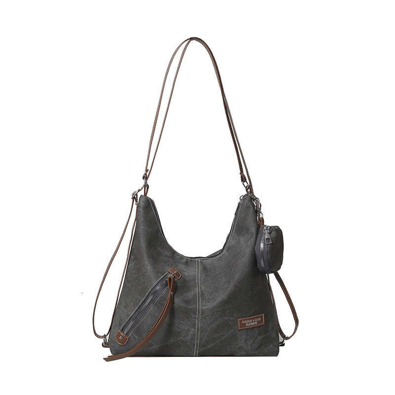 Large capacity fashionable armpit for women 2025 new trendy internet celebrity contrasting single shoulder bag, simple tote bag