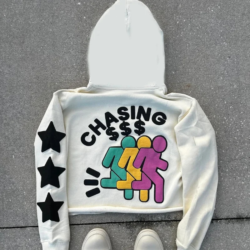 Y2K Womens Clothing Sweatshirt Vintage Print Pullover Long Sleeve Top Oversize Streetwear Fashion Christmas overcoat jacket 250514