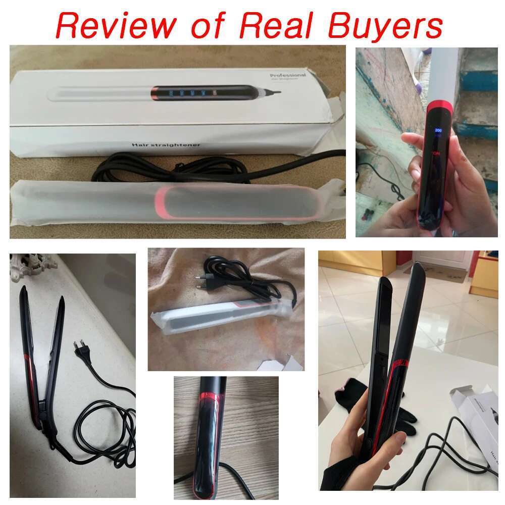 Professional Straightener Curler Electric Splint Flat Negative Ion Straight Curling Iron Plates Corrugation Hair Care