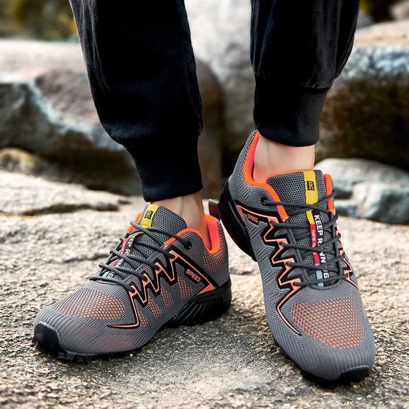 New Mesh Hiking Shoes Outdoor Men Shoes Light Wear Resistance Woodland Hunting Work Shoes Men Hiking Sports Shoes Size EUR 40-47 M250514
