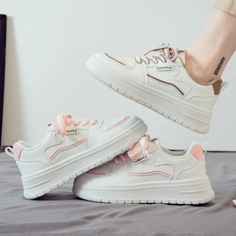 Designer Platform Running Women Tennis Shoes Woman Walking Chunky Sneakers White Casual Slip On Vulcanized Shoes
