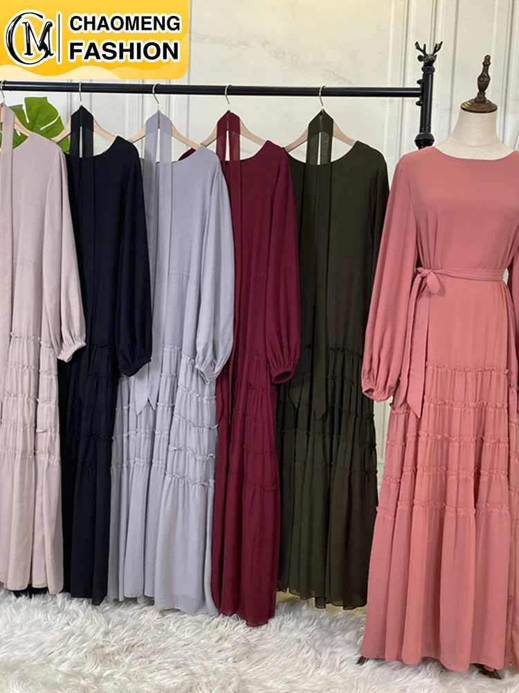 Musulman De Mode Abaya Dubai Elegant Fashion Hijab Dress Turkey Kaftan Islam Clothing Arab Maxi Ramadan Vestidos Modest Robe X250514