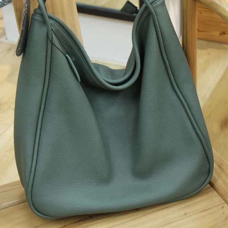 Large Cow Women 100% Genuine Leather Crossbody Shoulder Bag Casual Big Vintage Quality Ladies Shopping Bags