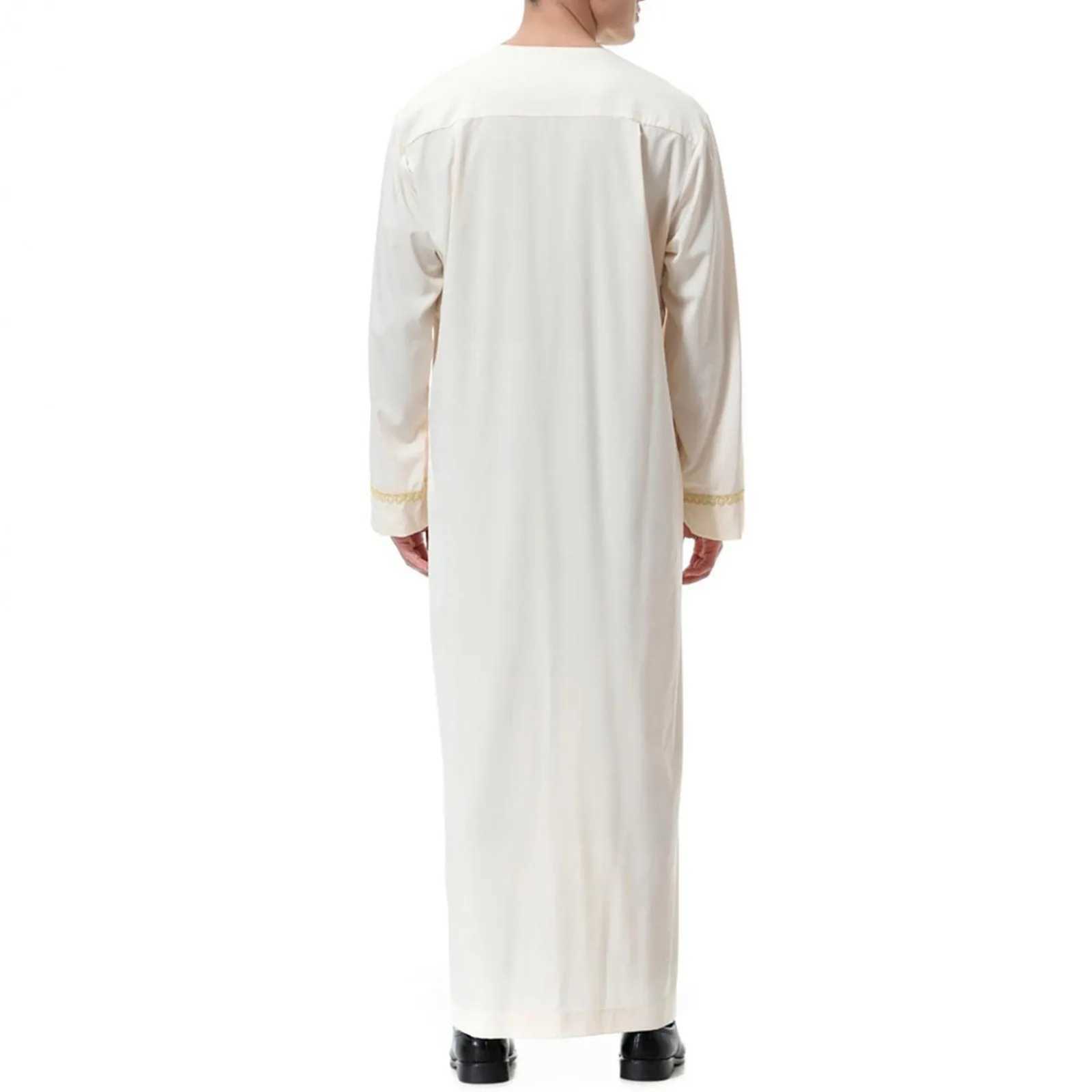 Muslim Fashion Men Jubba Thobes Arabic Pakistan Dubai Kaftan Abaya Robes Islamic Clothing Saudi Arabia Black Long Blouse Dress X250514