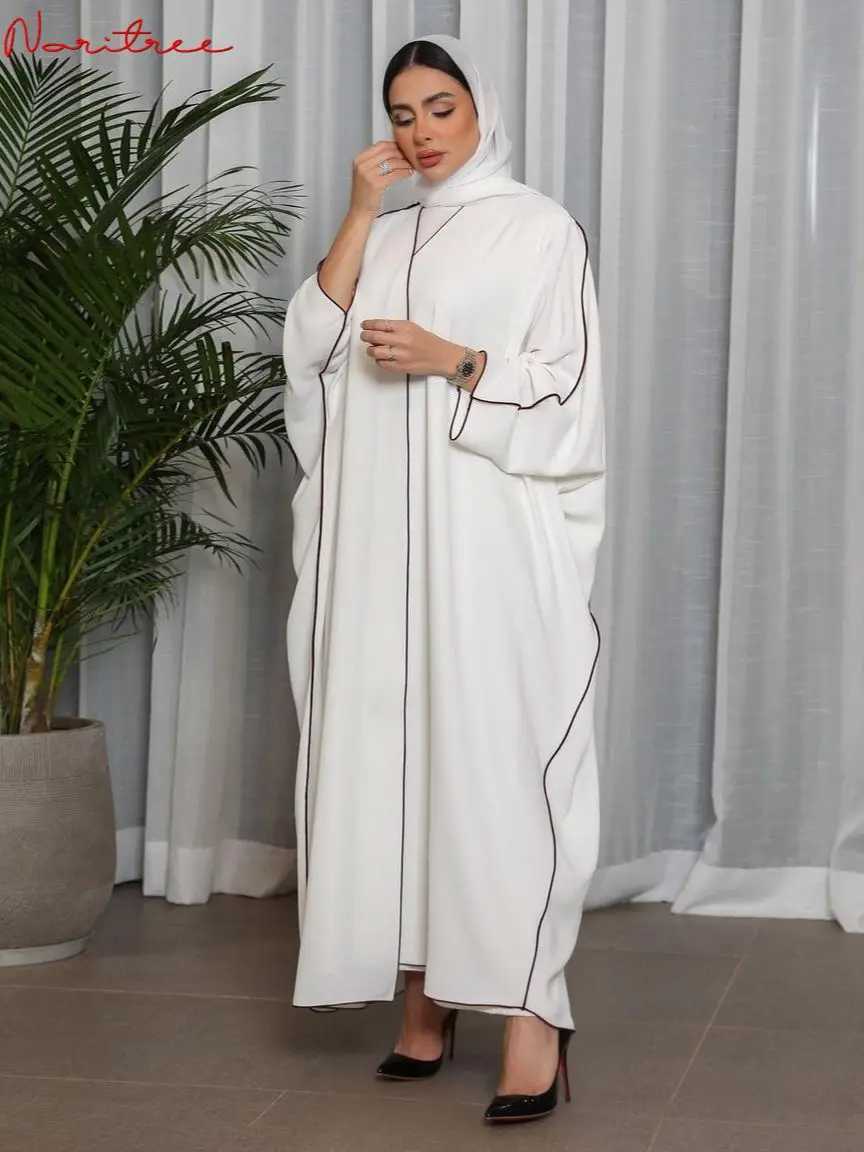 S-XL Fashion Line Oversized Abayas With Belt Djellaba Muslim Dress Dubai Full Length Abaya Dubai Turkey Muslim Islam Robe WY1518 X250514