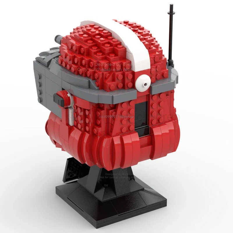 Moc 754pcs Star Battle Commander Fox Helmets Model Building Blocks Bricks Diy Education Assembly Toys for Kids Christmas Gifts W250514