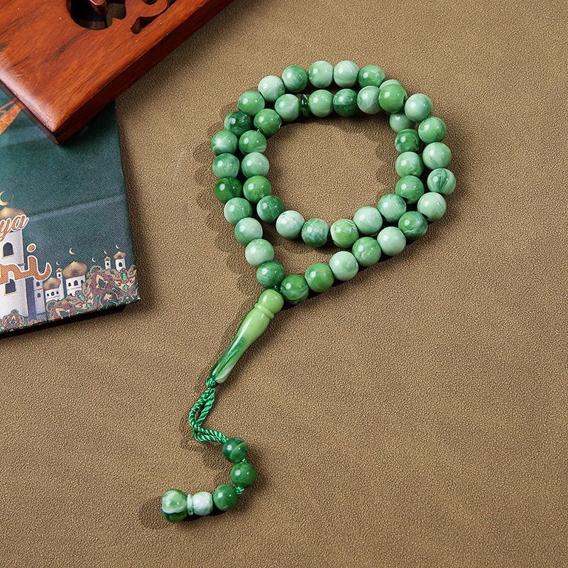 Colorful acrylic Islamic jewelry, Arabic bracelets, Muslim prayer and worship beads, jewelry